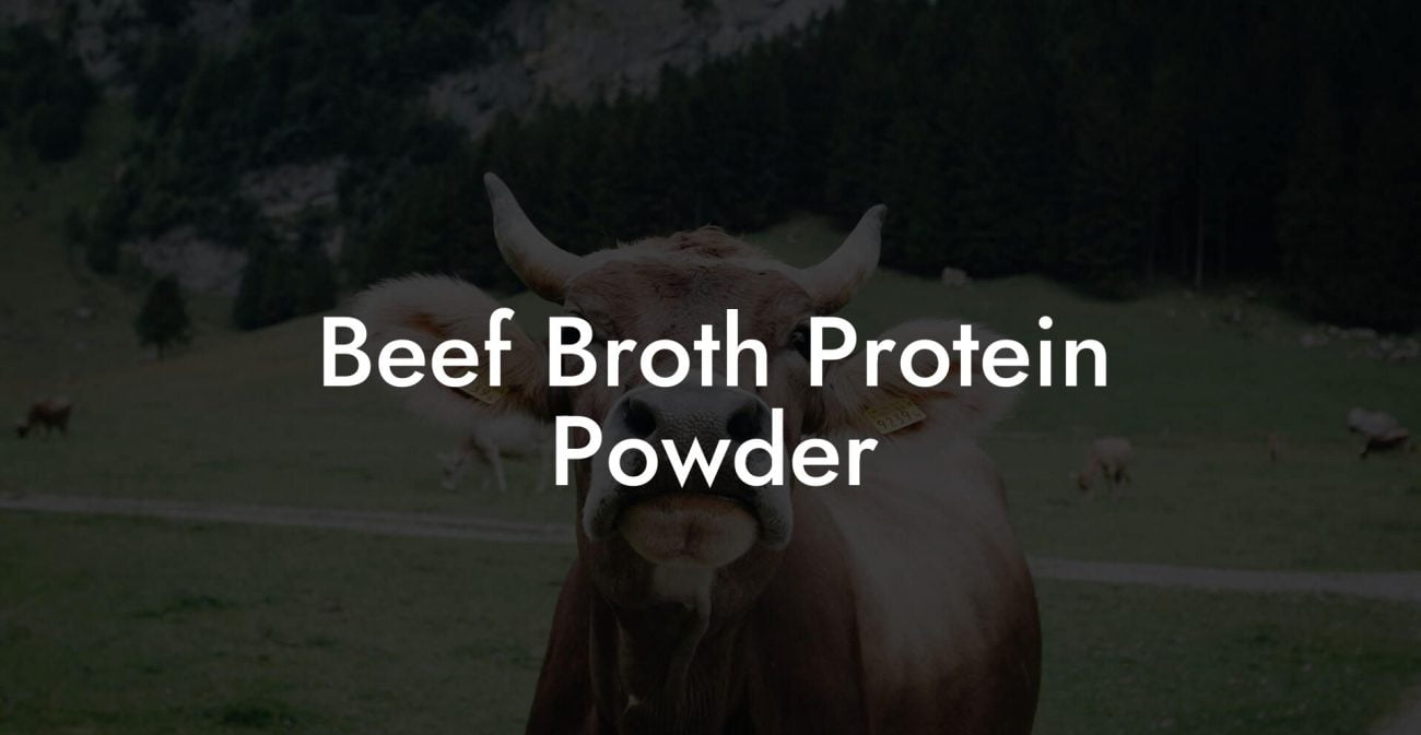 Beef Broth Protein Powder