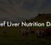 Beef Liver Nutrition Data