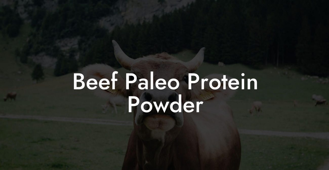 Beef Paleo Protein Powder