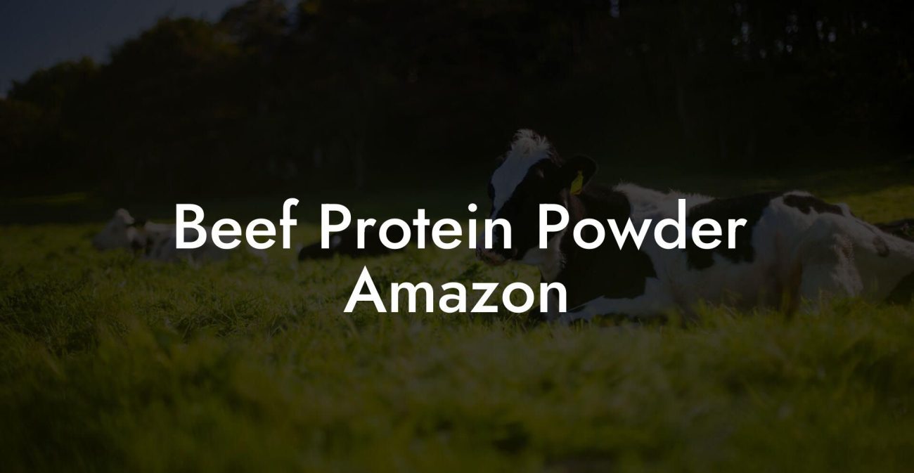 Beef Protein Powder Amazon