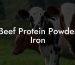 Beef Protein Powder Iron