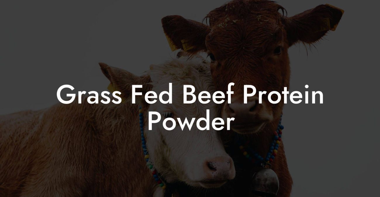 Grass Fed Beef Protein Powder