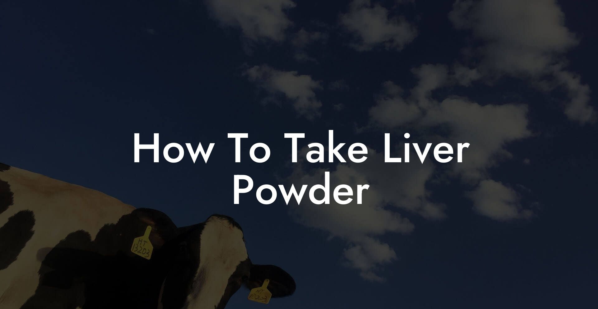 How To Take Liver Powder