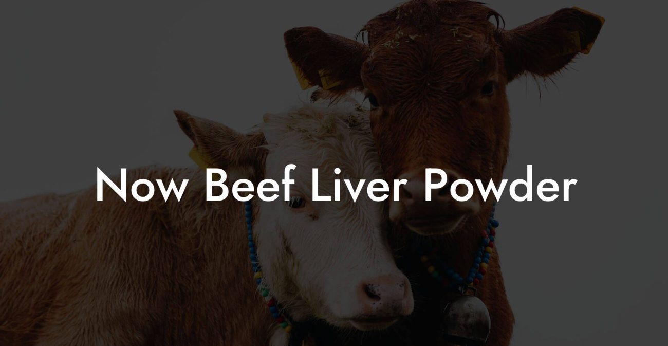 Now Beef Liver Powder