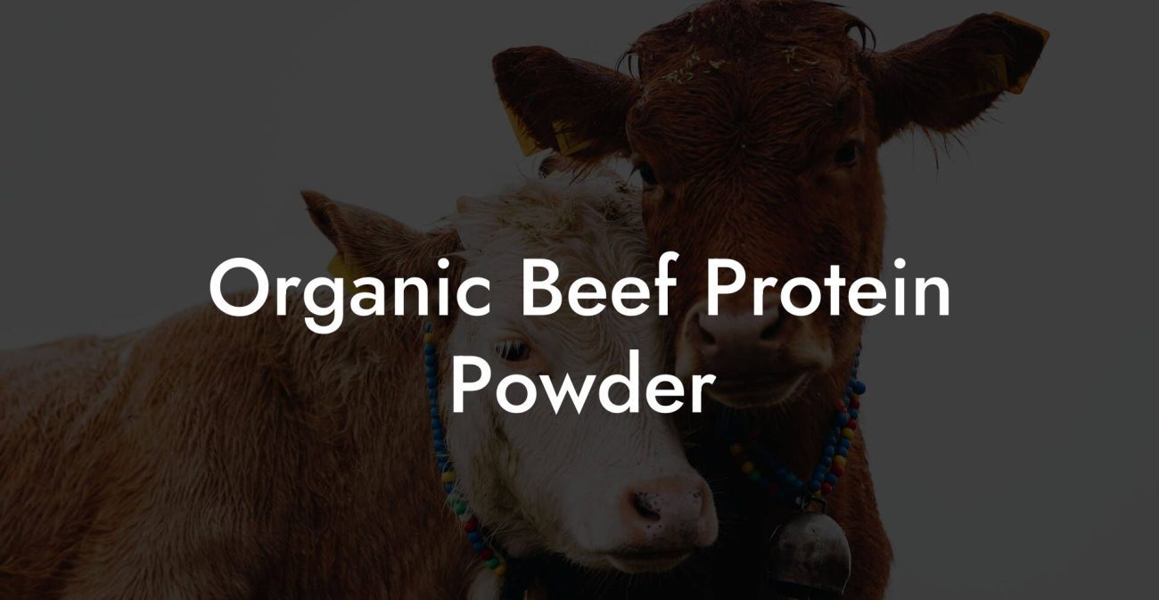 Organic Beef Protein Powder