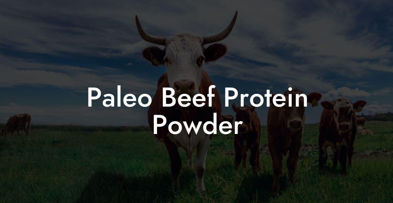 Paleo Beef Protein Powder