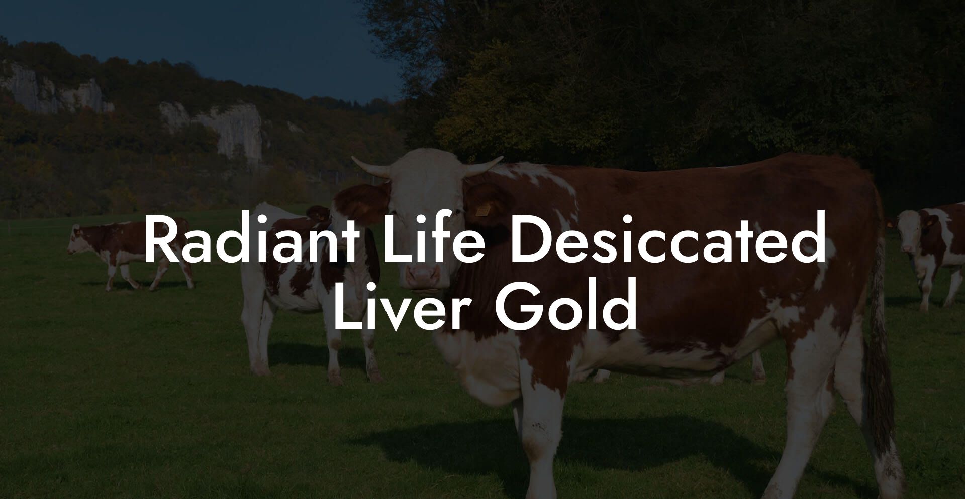 Radiant Life Desiccated Liver Gold