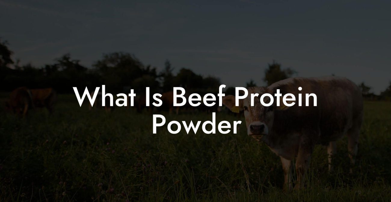 What Is Beef Protein Powder